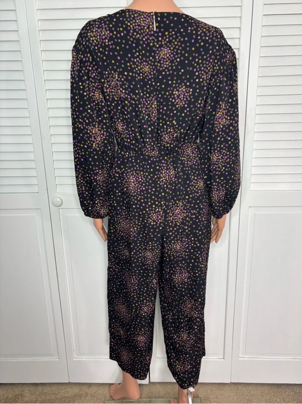 KATE SPADE Disco Dots Cropped Jumpsuit Size 4